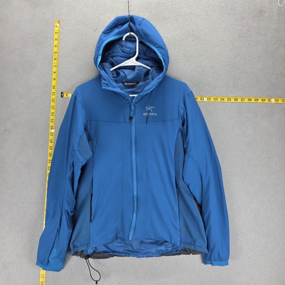 Arc'teryx Jacket Womens Large Blue Atom LT Hoody Hooded Insulated Full Zip